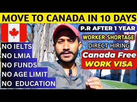 Canada Work Permit 2023 Canada Free Work Visa International