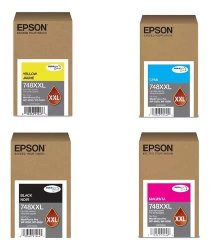 Juego Tintas Epson 748xxl Pack Wf Pro 6090 6590 8090 8590 Cuotas Sin