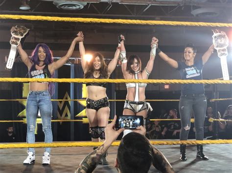 Bayley & Sasha Banks take over NXT live event - Diva Dirt