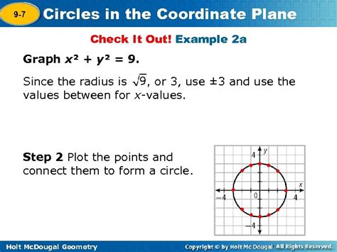 9 7 Circles In The Coordinate Plane Warm