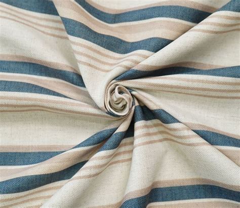 Buy Blue Stripe Printed Cotton Fabric at 23% OFF Online | Wooden Street