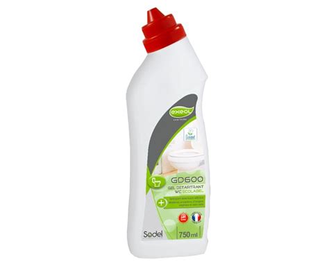 Gel Détartrant WC GD600 ECOLABEL EXEOL SOKAHYGIENE