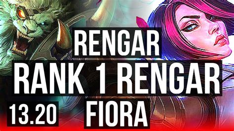 Rengar Vs Fiora Top Rank Rengar M Mastery Games