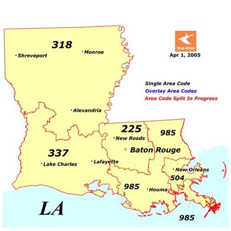 Louisiana Area Code Map Black Sea Map