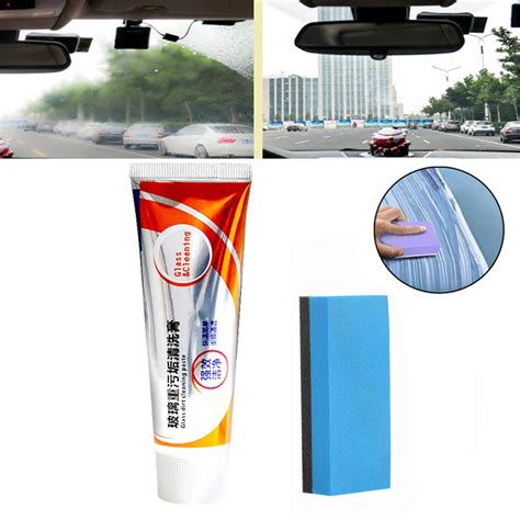 50ml Glass Oil Film Remover Windshield Remover With Sponge Powerful Cleaning Car Windshield