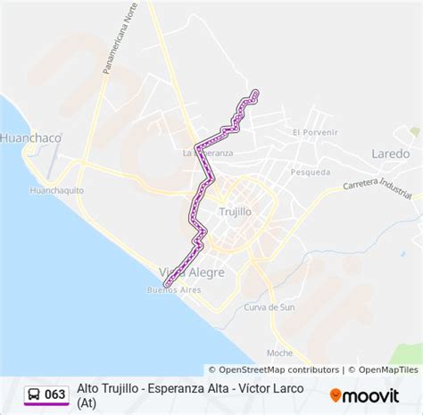 Ruta 063 Horarios Paradas Y Mapas Alto Trujillo Esperanza Alta