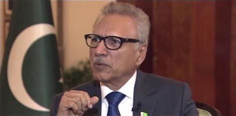 President Arif Alvi Contemplates Polls In Pakistan During November