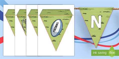 Rugby Six Nations Display Bunting Teacher Made Twinkl