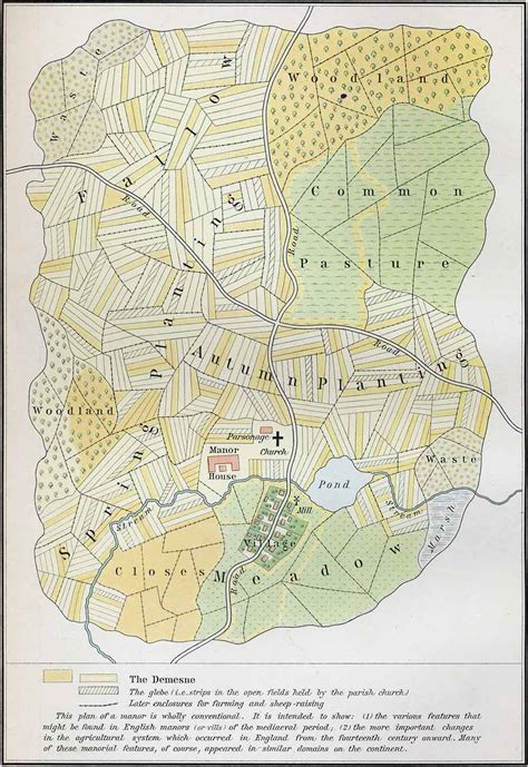 Plans Medieval Maps - Plan of a Medieval Manor