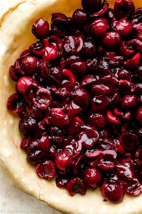 Homemade Cherry Pie With Thick Filling With Thicker Filling Sallys