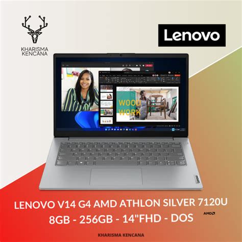 Jual LENOVO V14 G4 PDID AMD ATHLON SILVER 7120U 8GB 256GB 14 FHD DOS