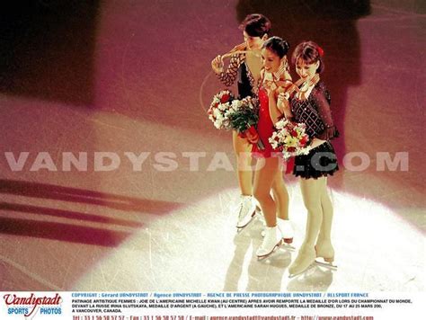 Michelle Kwan During The Medal Award Ceremony For The World Figure