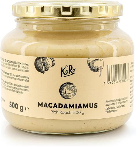 Koro Crema Di Noci Di Macadamia Tostate G Burro Spalmabile