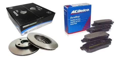 Kit Discos De Freio Dianteiros Mds Pastilhas Acdelco Onix