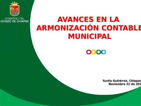 PPTX AVANCES EN LA ARMONIZACIÓN CONTABLE MUNICIPAL AVANCES EN LA