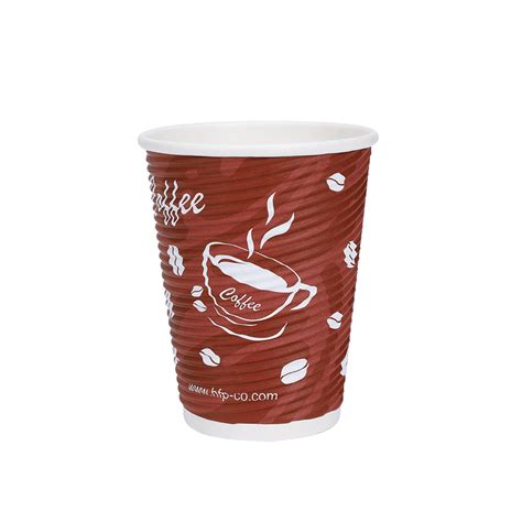 Wholesale Customized 16 Oz Disposable Ripple Triple Wall Insulated