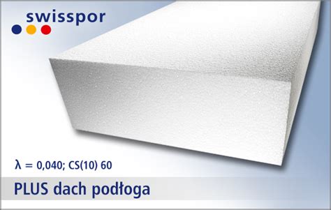 Swisspor styropian biały Plus Dach Podłoga 040 EPS 60 1 8t m2