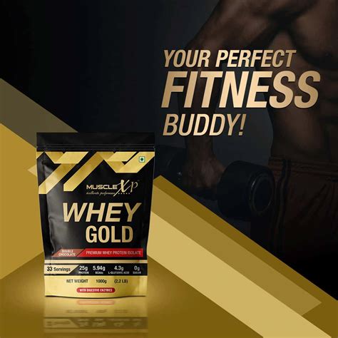 Buy Musclexp Whey Gold Protein Digestive Enzymes Double Chocolate Kg