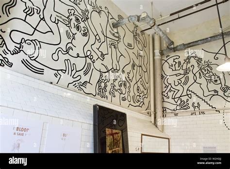 Once Upon A Time Bathroom Mural By Keith Haring At The Lgbt Community