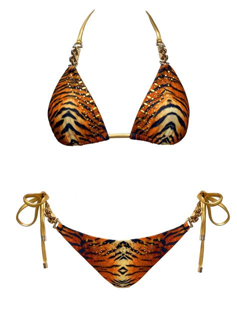 Tiger Queen Tiger Bikini Top Water Vixen Swim