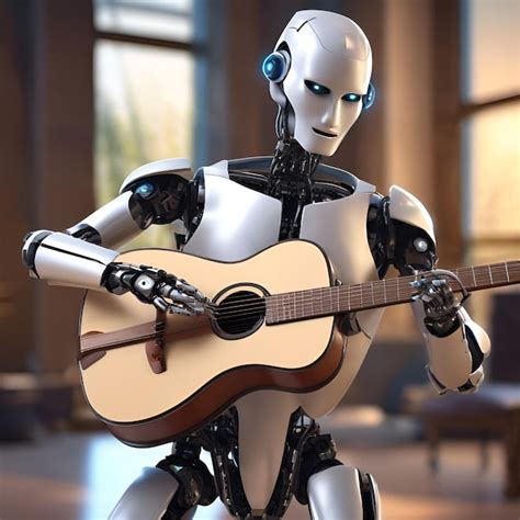 Premium Photo A Robot Musician Composing A Beautiful Symphony