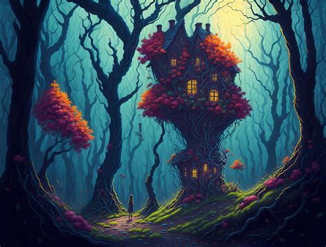 Download Tree House Magic Fantasy Royalty Free Stock Illustration Image Pixabay