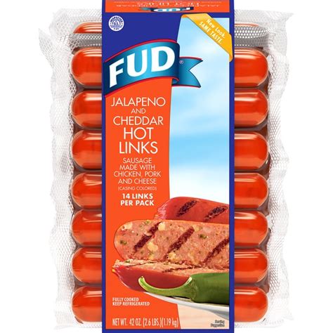 Fud Jalapeno And Cheddar Hot Links Oz Instacart