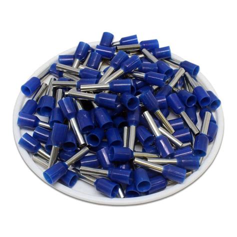 Aw25010 14 Awg Insulated Wire Ferrules 10mm Pin Blue Ul Recognized