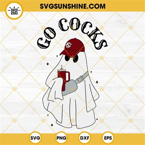 Go Cocks Football Boojee Ghost Svg South Carolina Gamecocks Ghost