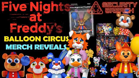 New Funko Fair 2023 Fnaf Balloon Circus Merch Reveals Five Nights At Freddys Toys Plush