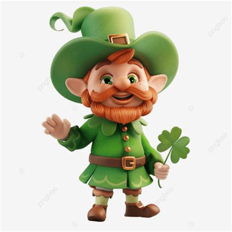 St Patricks Day Leprechaun On Transparent Background St Patrick S Day