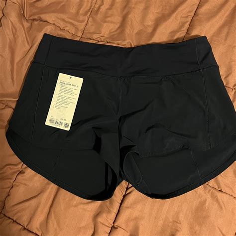 Lululemon Speed Up Mr Short 4 In True Navy Size Depop