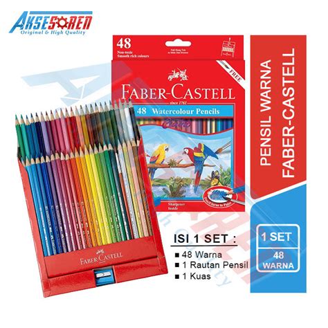 Aksesoren Pensil Warna Panjang Faber Castell Watercolour Pencils Set