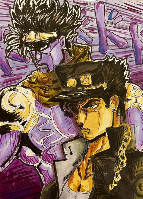 Jotaro and Star Platinum (By me) : r/StardustCrusaders