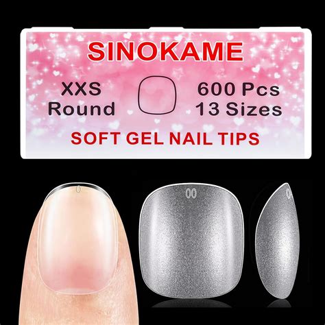 Pcs Extra Extra Short Round Nail Tips Sinokame Mexico Ubuy