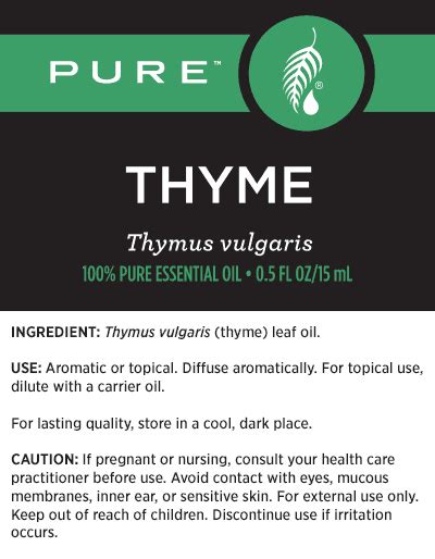 Pure Thyme Essential Oil