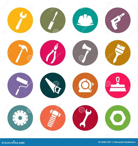 Tools Icon Set Royalty Free Stock Photography Image 33801287