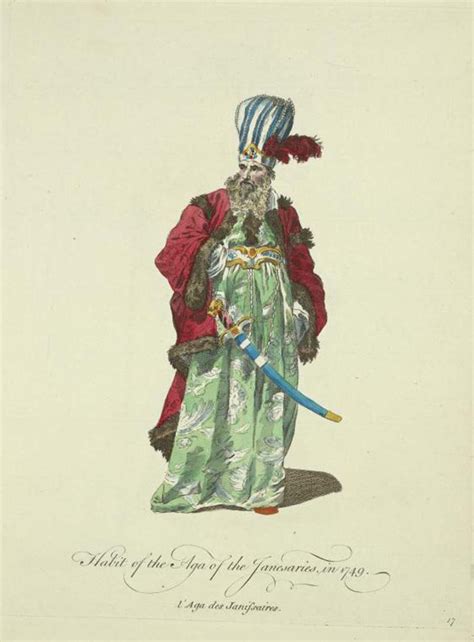 Habit Of The Aga Of The Janesaries In 1749 Joseph Marie Vien