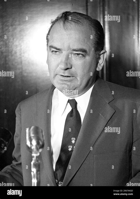 Senator Joseph Mccarthy Black And White Stock Photos And Images Alamy