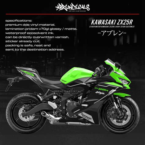 Jual STRIPING ZX25R LIVERY KRT 2022 ZX10R STIKER MOTOR KAWASAKI NINJA