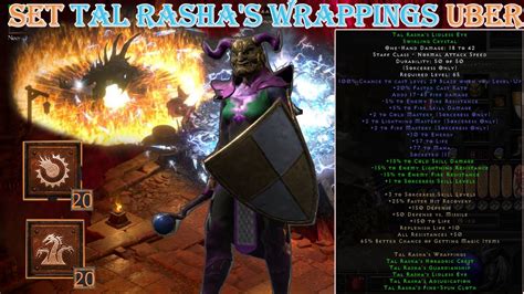 Diablo Ii Resurrected Set Item Tal Rashas Wrappings Sorceress Fire