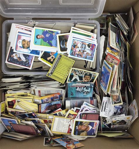 Lot Assorted Vintage Sports Cards Baseball Football