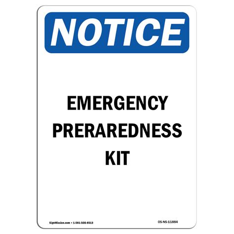 Signmission Emergency Preparedness Kit Sign Wayfair
