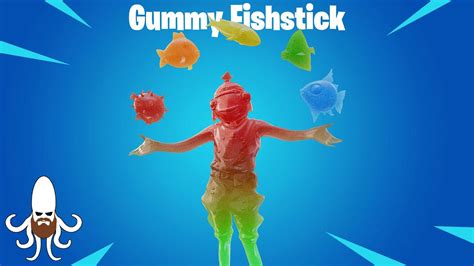 Gummy Fishstick Skin Review And Gameplay Fortnite Youtube