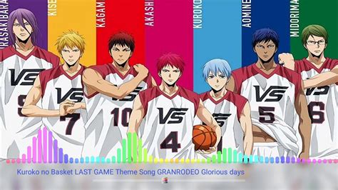 Kuroko No Basket Last Game Theme Song『granrodeo Glorious Days』 Youtube