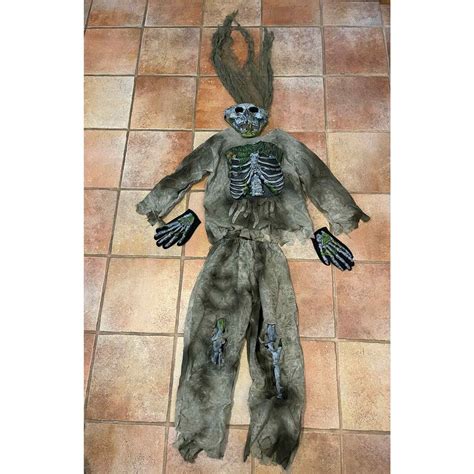 Kids skeleton Zombie costume child size medium - Gem