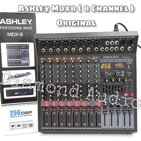 Jual Mixer Audio Ashley Mdx 8 Channel Usb Bluetooth Original Mixing