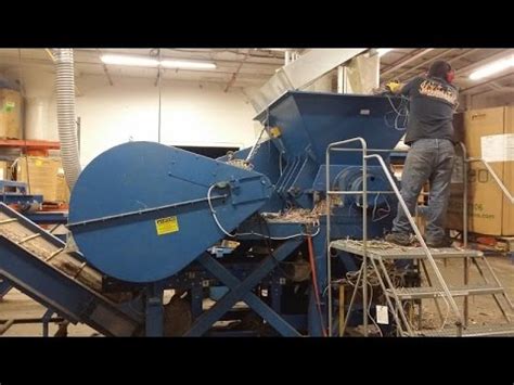 Eldan Single Shaft Shredder Rasper Processing Wire Youtube