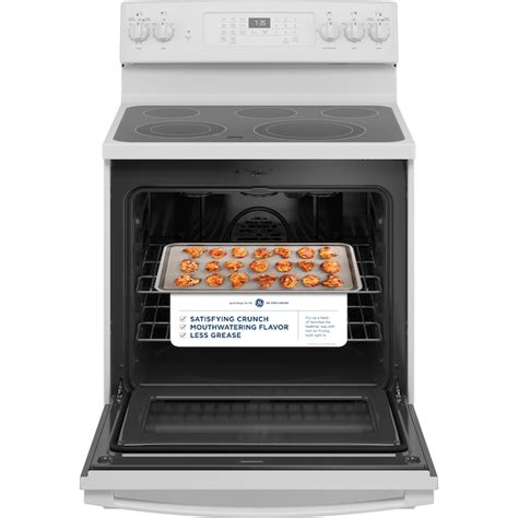 Ge 30 In Glass Top 5 Burners 53 Cu Ft Self Cleaning Air Fry Convection Oven Freestanding