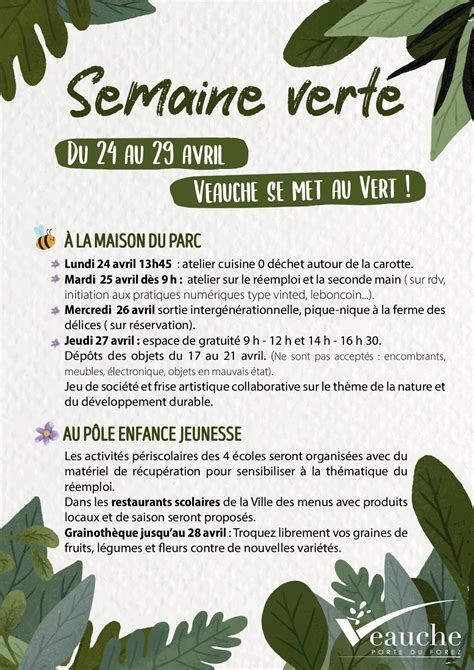 Calam O Semaine Verte